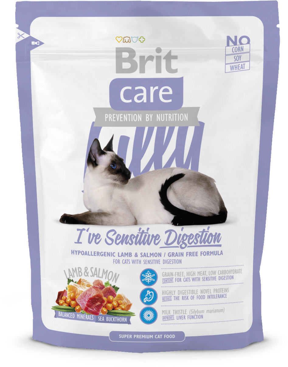 

Сухой корм для кошек с чувствительным пищеварением Brit Care Lilly I have Sensitive Digestion 400 г (8595602505593)