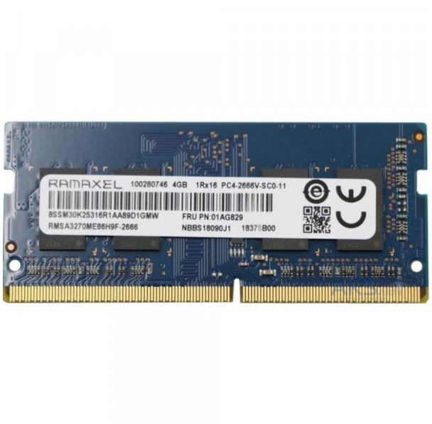 

Ramaxel 4 Gb SO-DIMM DDR4 2666 MHz (01AG829)