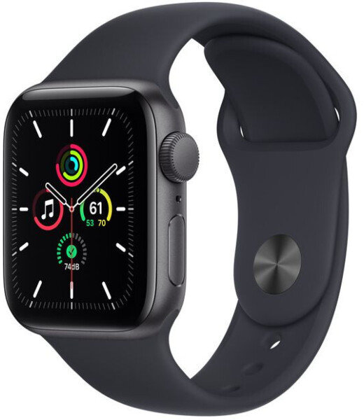 

Apple Watch Se 40mm Gps Space Gray Aluminum Case with Midnight Sport Band (MKQ13) Ua