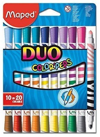 

Фломастеры Maped Color Peps DUO, 20 цветов (MP.847010)