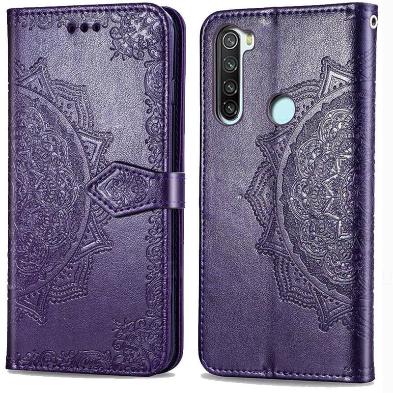 

Mobile Case Book Cover Art Leather Purple for Xiaomi Redmi Note 8T