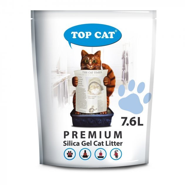 

Наполнитель силикагелевый TopCat Premium для кошачьего туалета 7.6 л