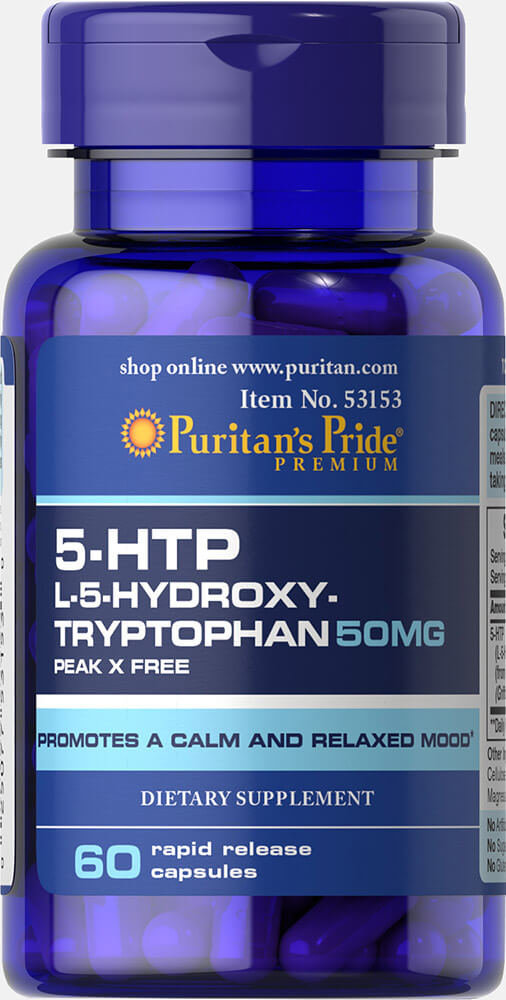 Акція на Puritan's Pride 5-HTP 50 mg 60 caps від Stylus