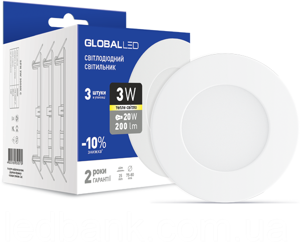 

Панель (мини) Global Led Spn 3W мягкий свет (1-SPN-001)