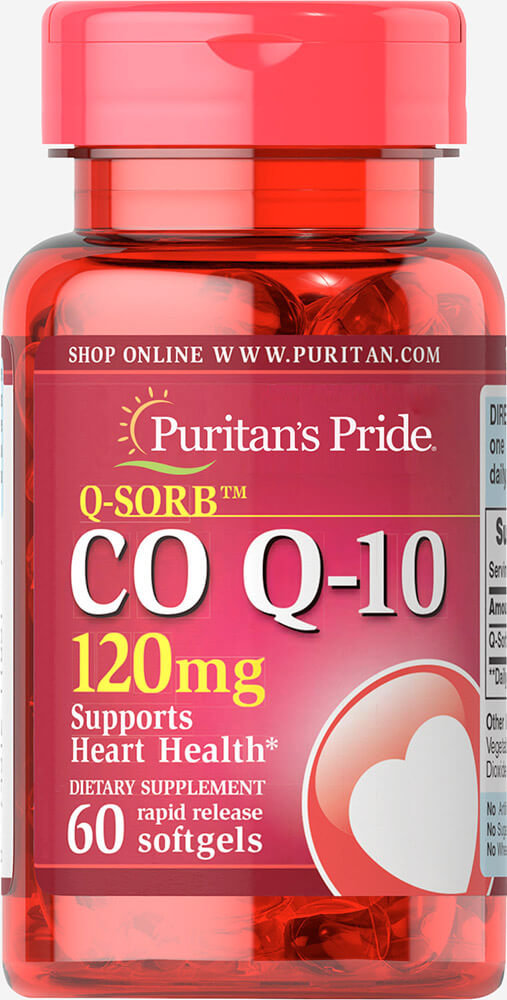 

Puritan's Pride Q-SORB Co Q-10 120 mg, 60 Softgels