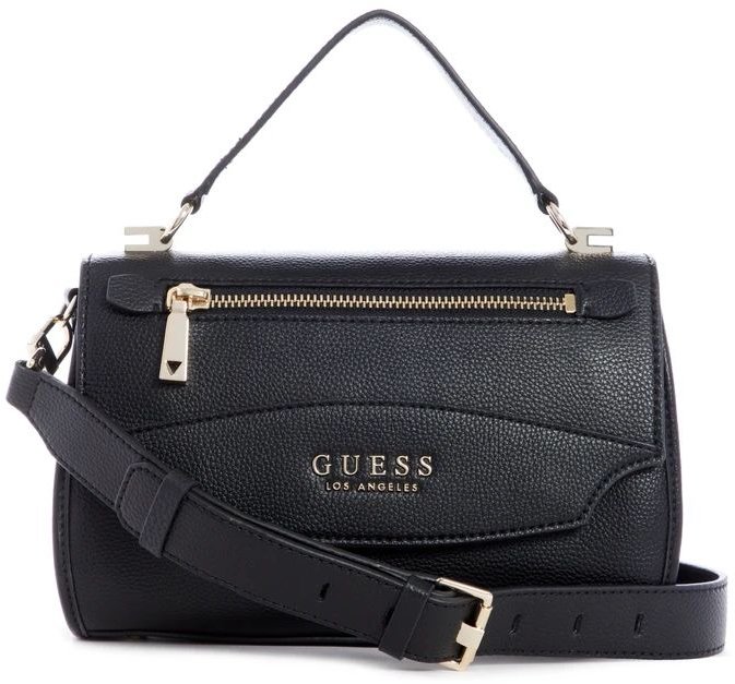 

Женская сумка-сэтчел Guess Lias Top Handle Flap черная (HWVG7670180-BLA)