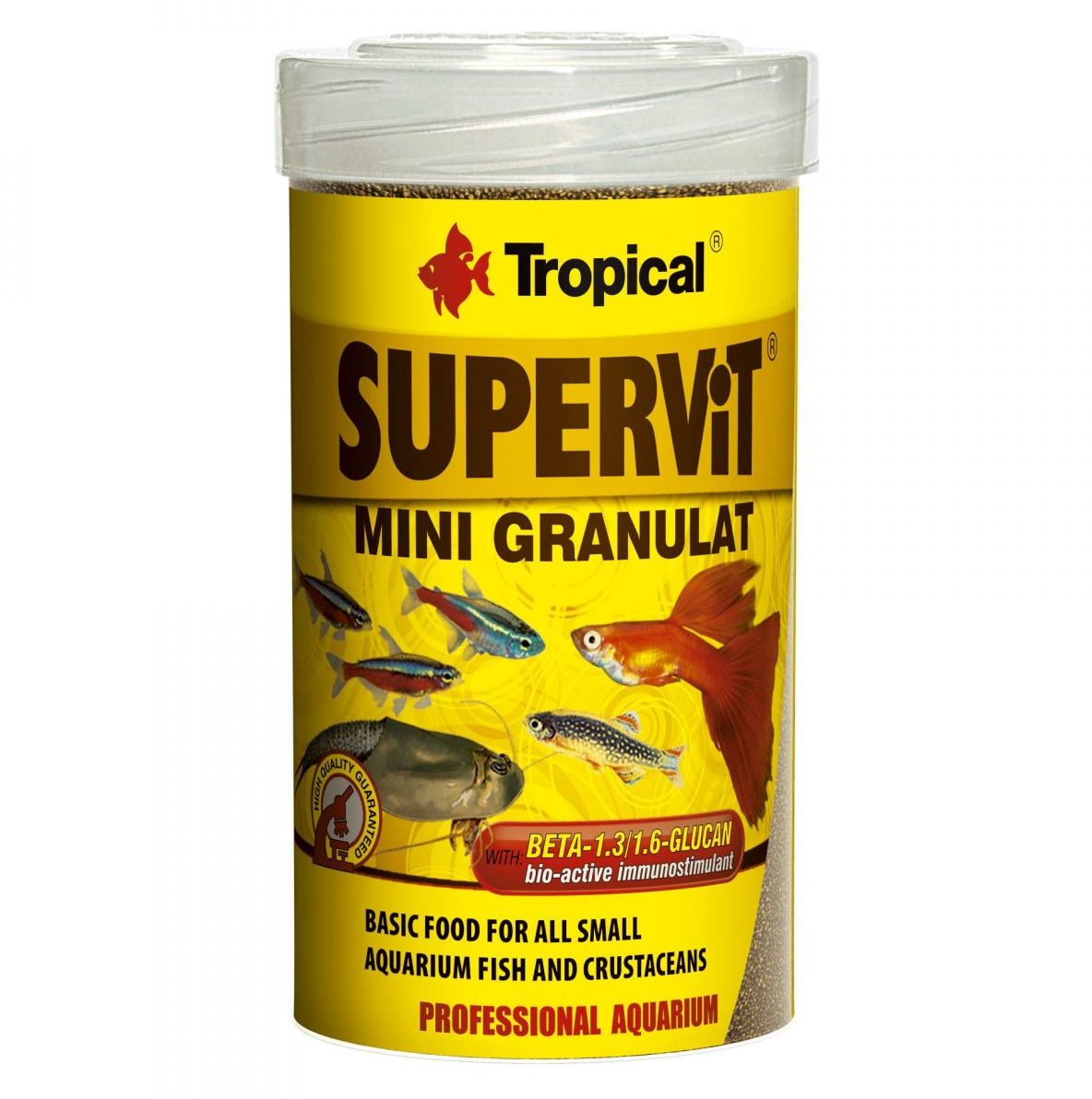 

Сухой корм Tropical Supervit Mini Granulat для всех аквариумных рыб в гранулах 100 мл (5900469604236)