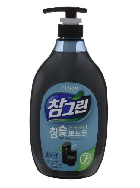 Акція на Средство для мытья посуды Lion Korea Chamgreen pump Древесный уголь 965 мл від Stylus