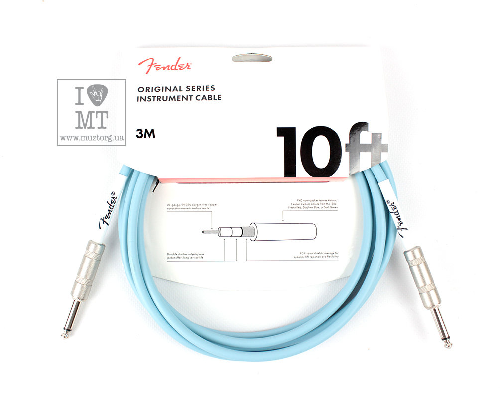 

Кабель инструментальный Fender Cable Original Series 10' Dbl