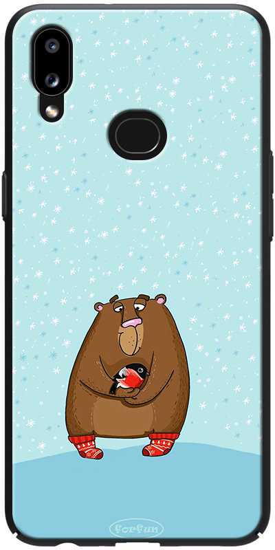 

Mobile Case ForFun Медведь И Снегирь for Samsung A107 Galaxy A10s