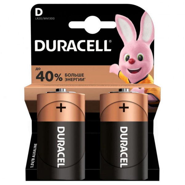 

Duracell D LR20 * 2 (5000394052512 / 81483648)