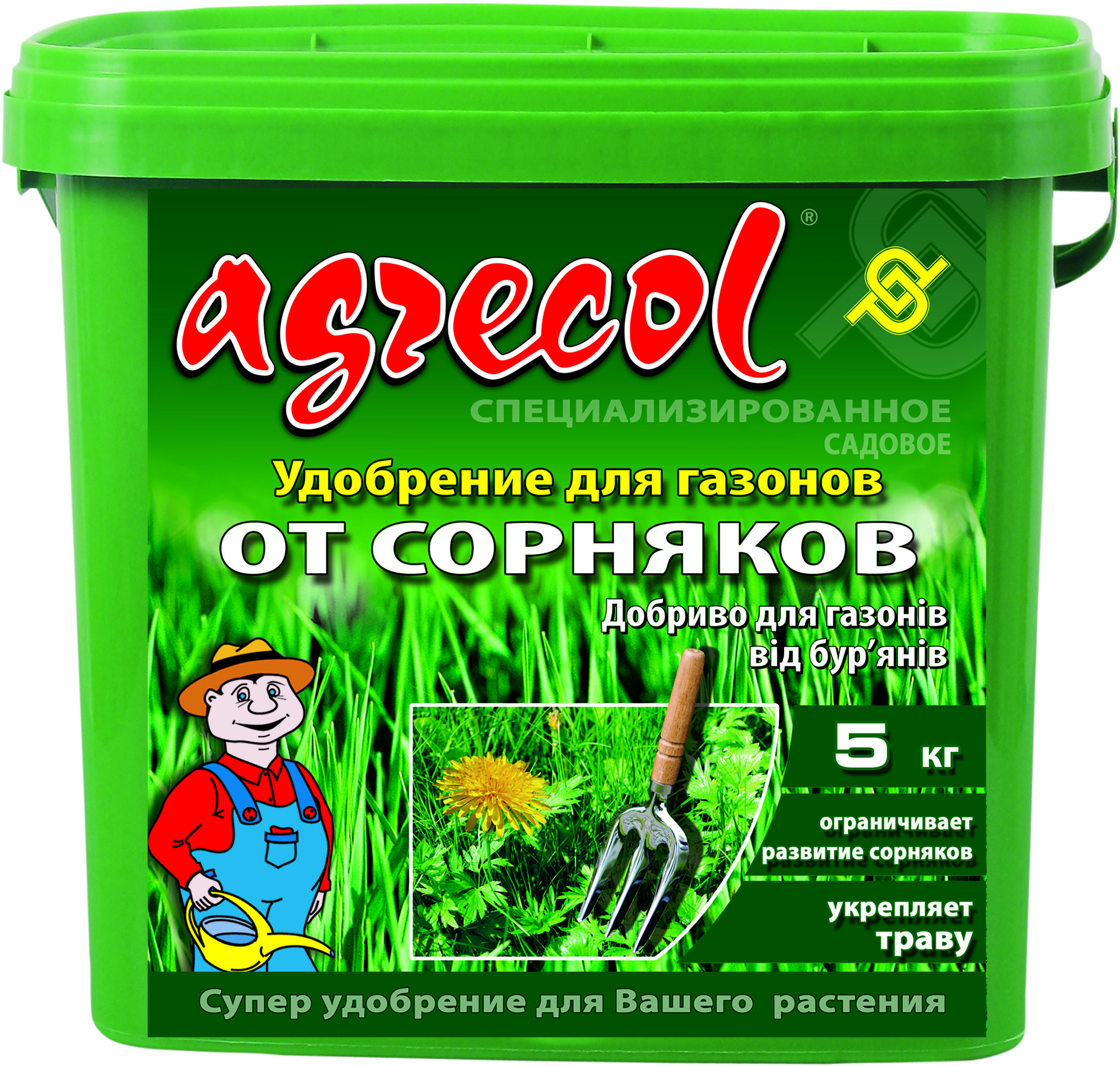 

Удобрение Agrecol для газонов от сорняков, 5кг (30232)