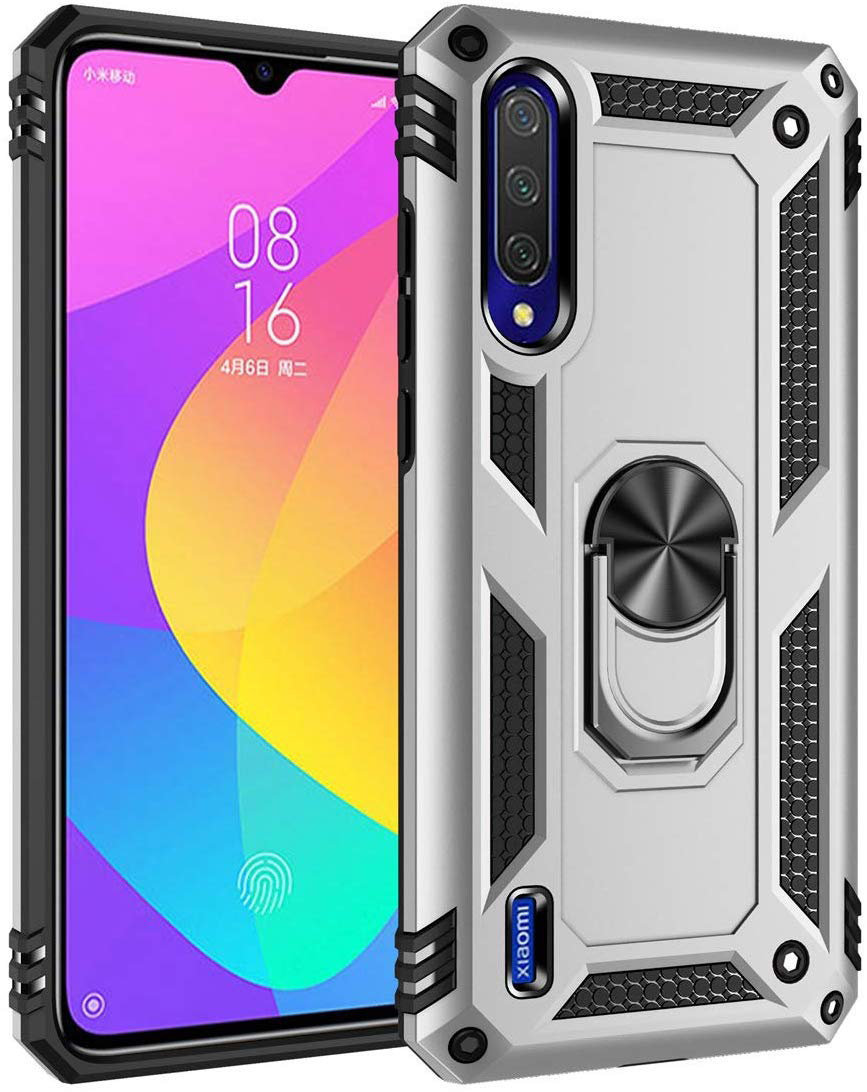 

Mobile Case Shockproof Serge Magnetic Ring Silver for Xiaomi Mi A3 / Mi CC9e