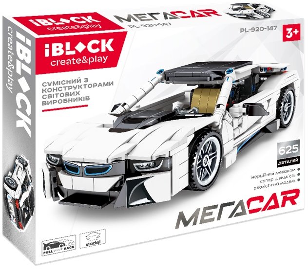 

Конструктор Iblock PL-920-147 625дет., МЕГАCAR