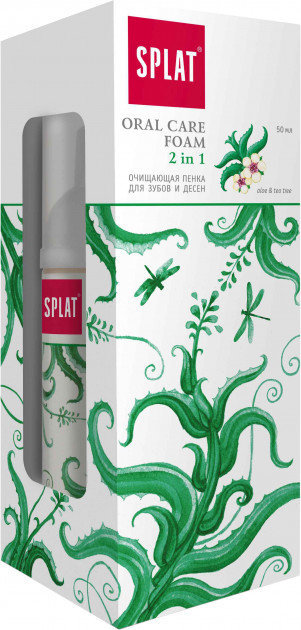 

Splat Oral Care Foam 2 в 1 50 ml Пенка для зубов и десен 2 в 1 Алоэ и чайное дерево