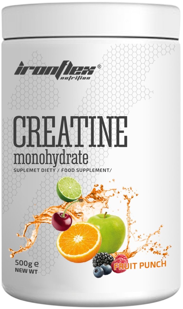 

IronFlex Nutrition Creatine Monohydrate 500 g /200 servings/ Fruit Punch