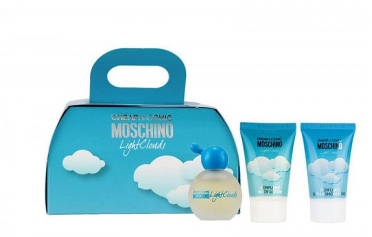 

Парфюмированный набор Moschino Light Clouds Туалетная вода 1.5 ml + Гель для тела 25 ml + Гель для душа 25 ml