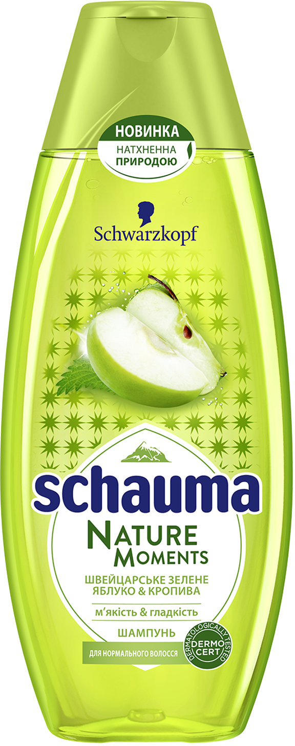 

Schwarzkopf Schauma Nature Moments Shampoo 400 ml Шампунь для нормальных волос Зеленое яблоко и кропива