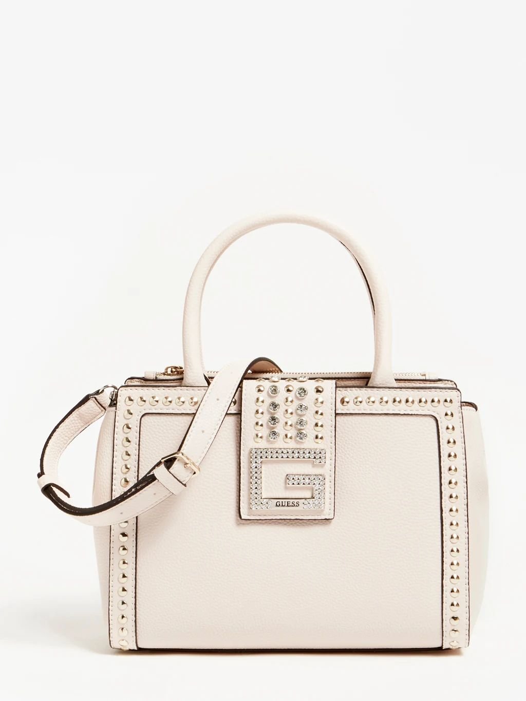 

Женская сумка тоут Guess Bling Society Satchel молочная (HWVG7984060-STO)