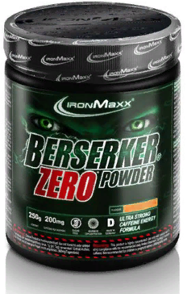 

Предтренировочный комплекс IronMaxx Berserker Zero Powder 250 g /35 servings/ Peach Iced Tea