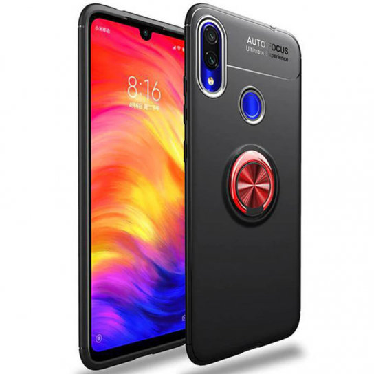 

Tpu Case Tpu Pc Deen ColorRing Magnetic Holder Black/Red for Xiaomi Redmi 7