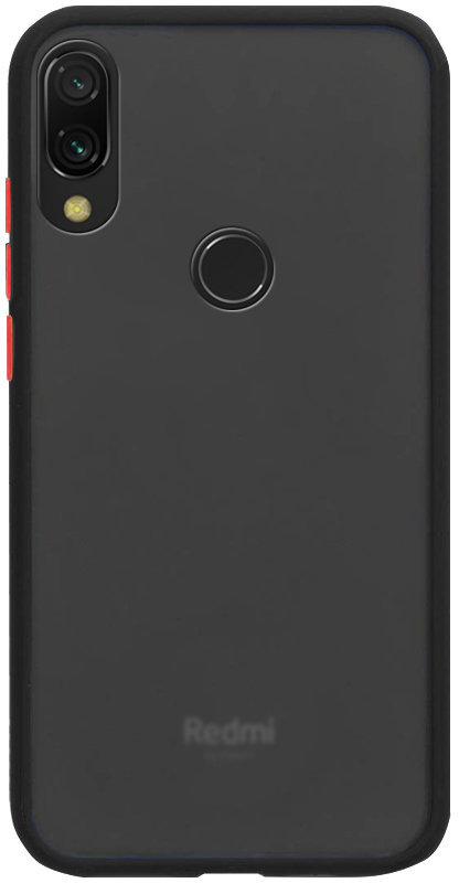 

Mobile Case Soft-touch with Color Buttons Black for Xiaomi Redmi Note 7 / Redmi Note 7 Pro