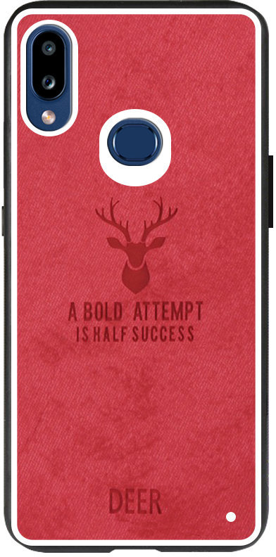 

Mobile Case TPU+Textile Deer Red for Samsung A107 Galaxy A10s