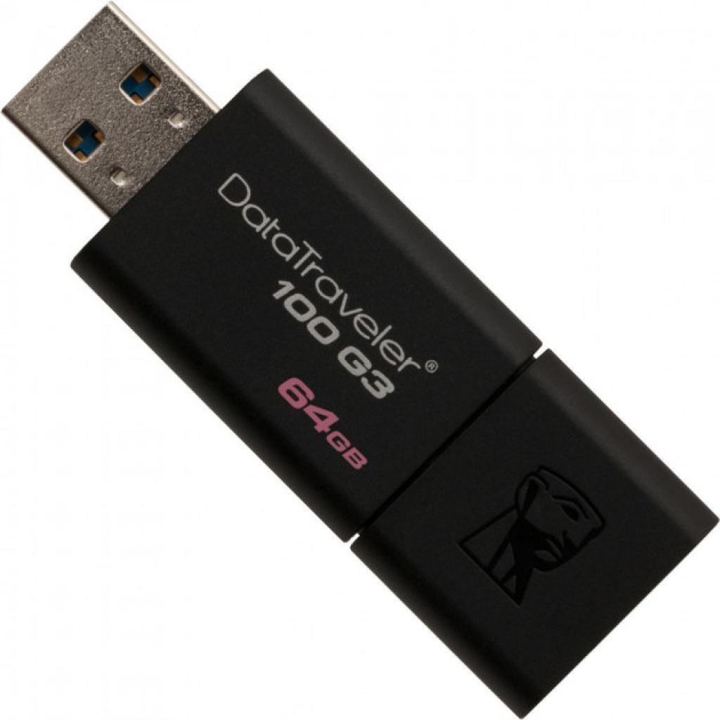 

Kingston 2x64GB DataTraveler 100 G3 Usb 3.1 Black (DT100G3/64GB-2P)