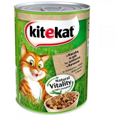 

Влажный корм Kitekat Natural Vitality для кошек с уткой в желе 12х400г (5900951137303)