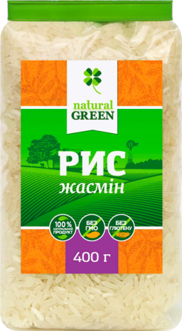 

Рис Жасмин, Natural Green, 400 г (WT3146)