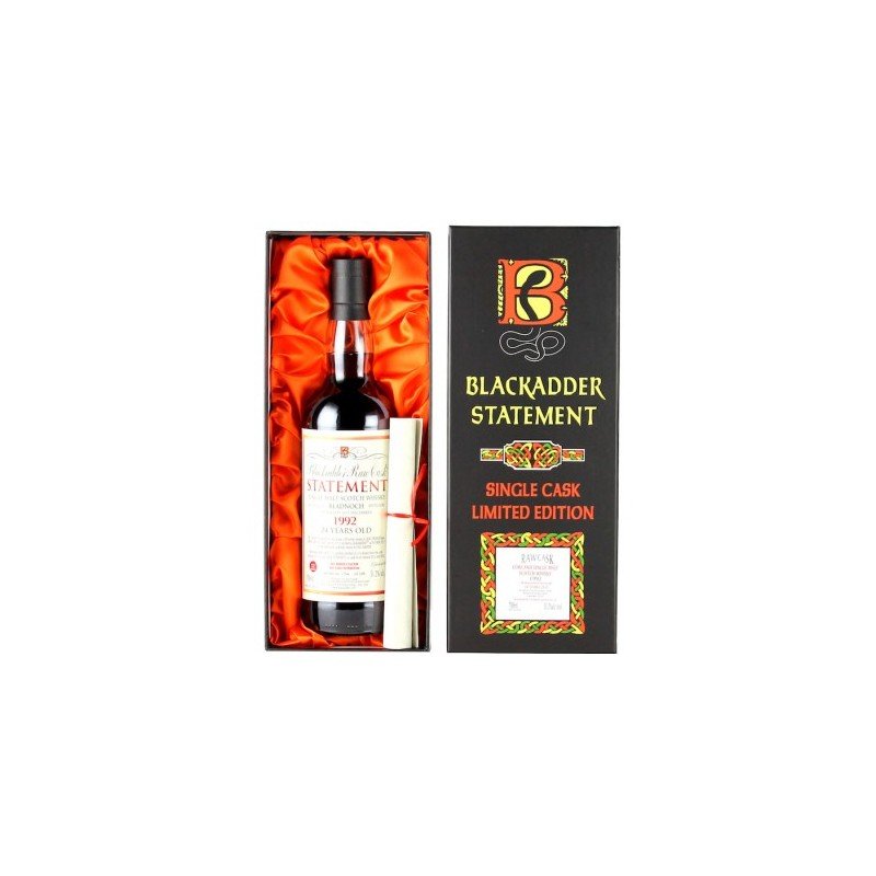 

Bladnoch Statement 24yo Wine Cask 1992, Blackadder 0,700 (BW38495)