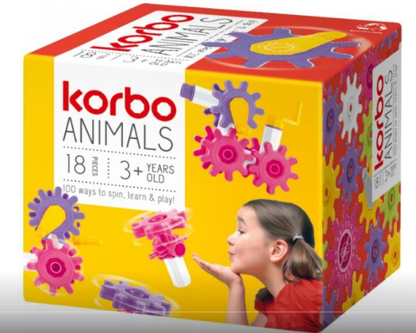 

Набор для творческого конструирования Korbo Animals, 18 деталей