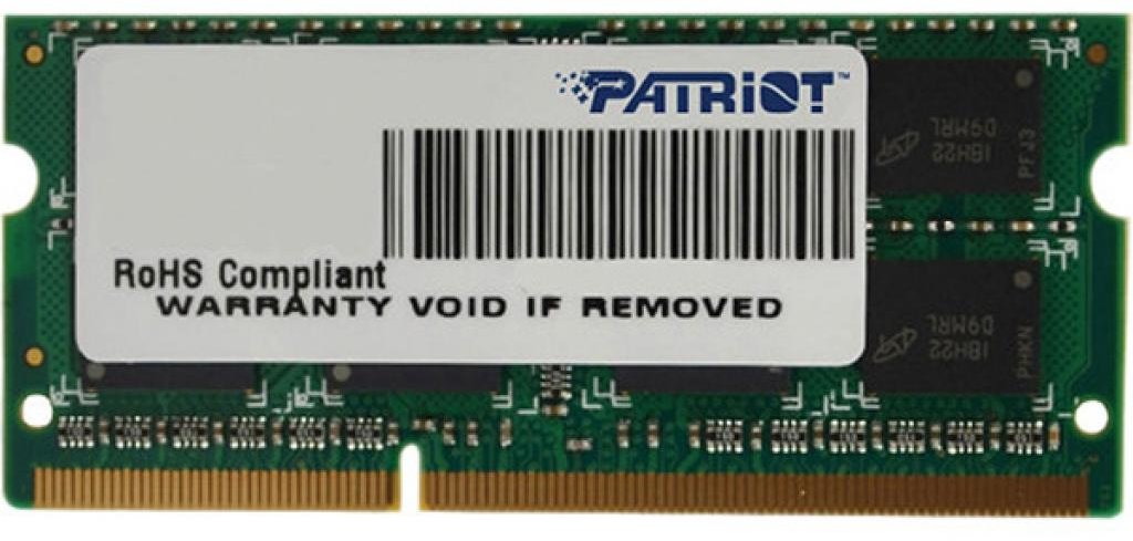 

Patriot 4 Gb SO-DIMM DDR3 1600 MHz (PSD34G16002S)