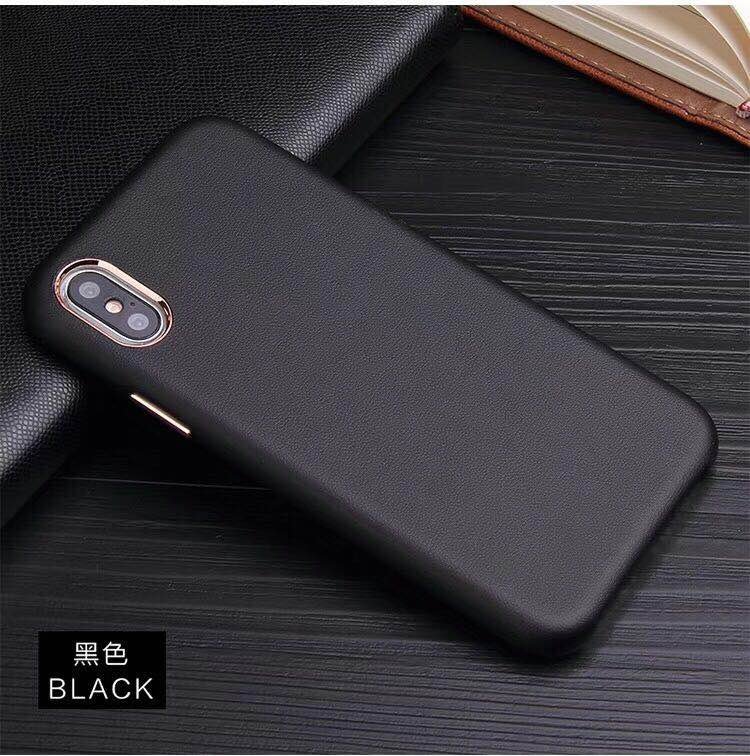 

Fashion Soft Leather Case Black for iPhone Xs Max