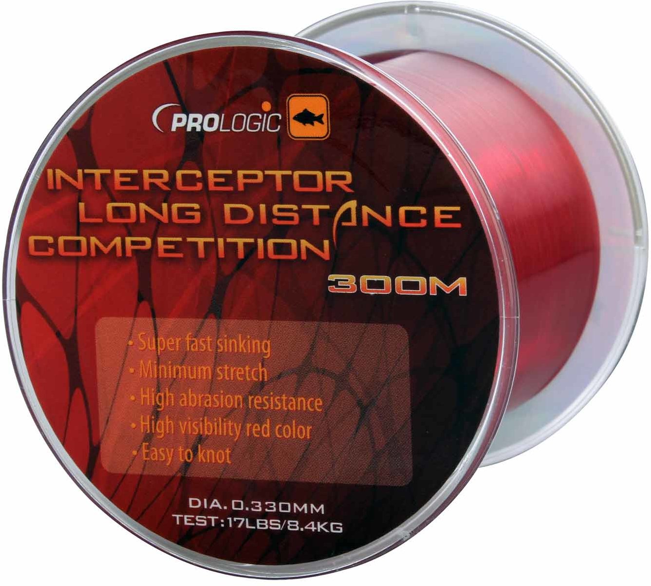 

Леска Prologic Interceptor Competition Long Distance 300m 17lbs 8.4kg 0.33 Red (1846.03.63)