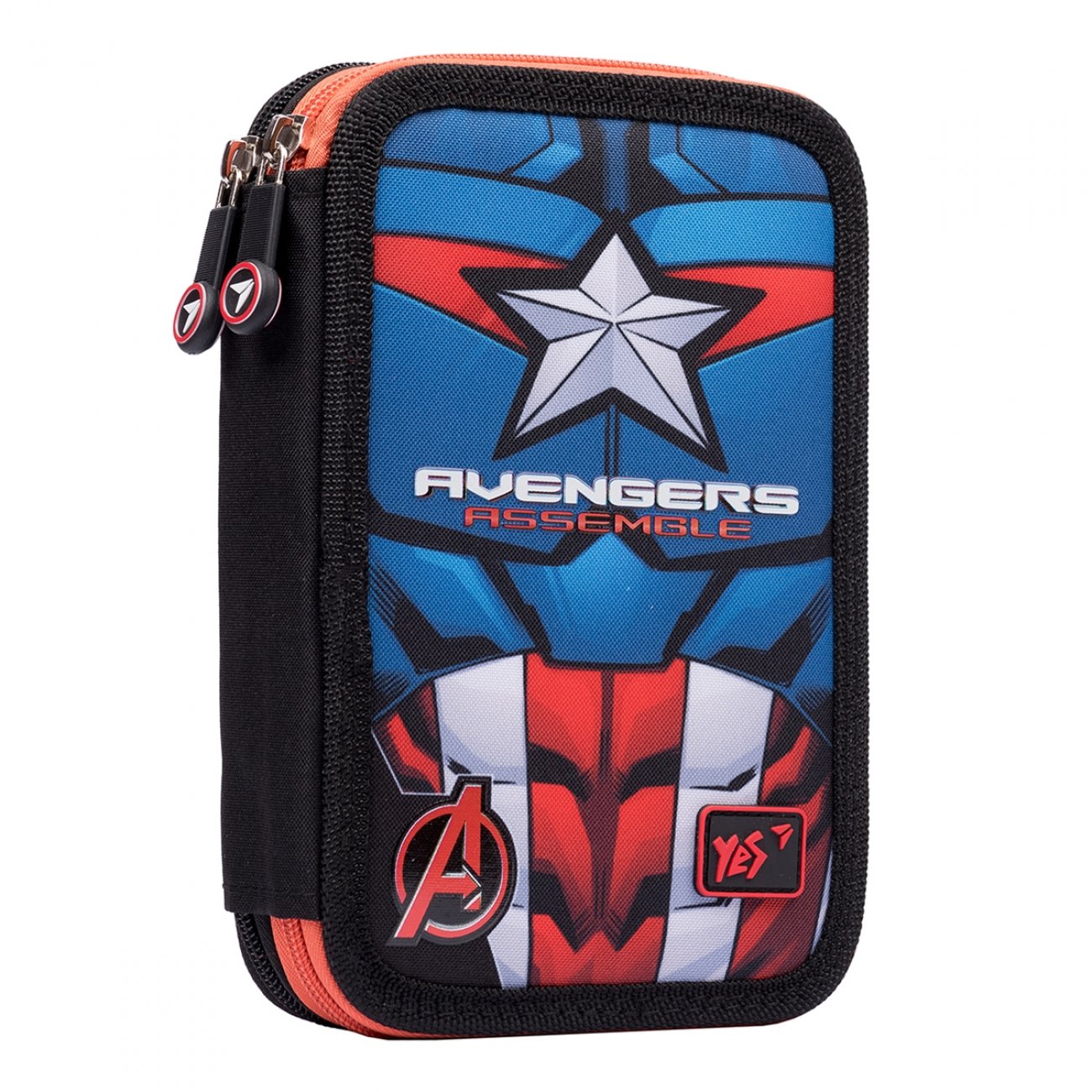 

Пенал твердый Yes двойной HP-01 Marvel.Avengers, черный (533096)